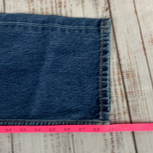Levis "505" boot cut blue jeans sz 35 x 30 - Picture 8 of 15
